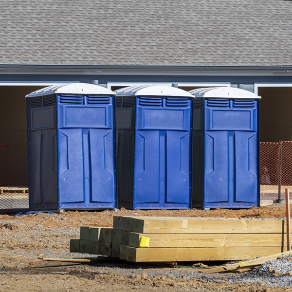 how often are the portable restrooms cleaned and serviced during a rental period in Murphy NC